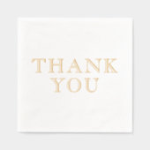 シンプルミニマエレガントリスト#36ありがとう 箔ナプキン (正面)