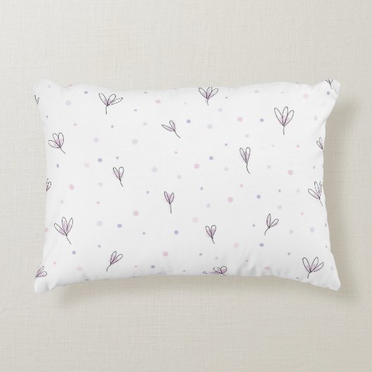 シンプルミニマエレガントリストDitsyフローラデザイン | アクセントクッション (正面)