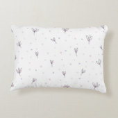 シンプルミニマエレガントリストDitsyフローラデザイン | アクセントクッション (裏面)