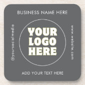 シンプルミニマカスタムリスト文字 コースター (正面)