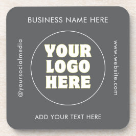 シンプルミニマカスタムリスト文字 コースター