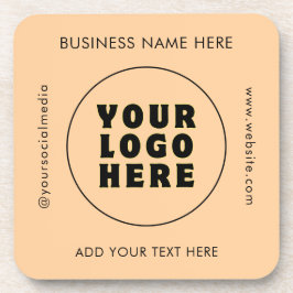 シンプルミニマカスタムリスト文字 コースター