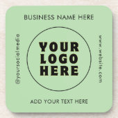 シンプルミニマカスタムリスト文字 コースター (正面)