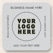 シンプルミニマカスタムリスト文字 コースター (正面)