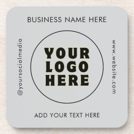 シンプルミニマカスタムリスト文字 コースター