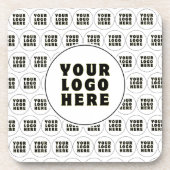 シンプルミニマカスタムリスト文字 コースター (正面)