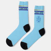 シンプルミニマカスタムリスト文字 ソックス (左)