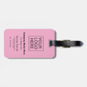 シンプルミニマカスタムリスト文字 ラゲッジタグ (裏面横)