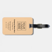 シンプルミニマカスタムリスト文字 ラゲッジタグ (裏面横)