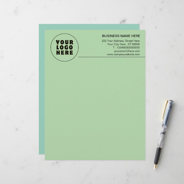 シンプルミニマカスタムリスト文字 レターヘッド (正面/裏面インサイチュ)