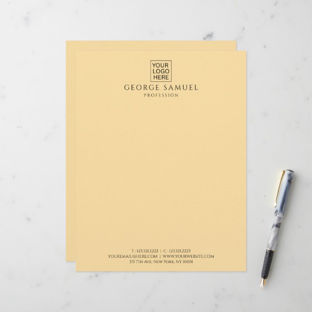 シンプルミニマカスタムリスト文字 レターヘッド (正面/裏面インサイチュ)