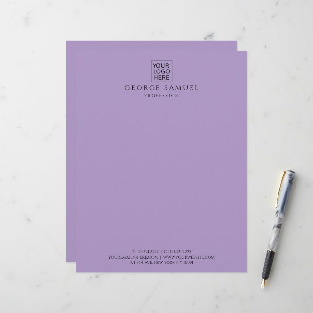 シンプルミニマカスタムリスト文字 レターヘッド (正面/裏面インサイチュ)