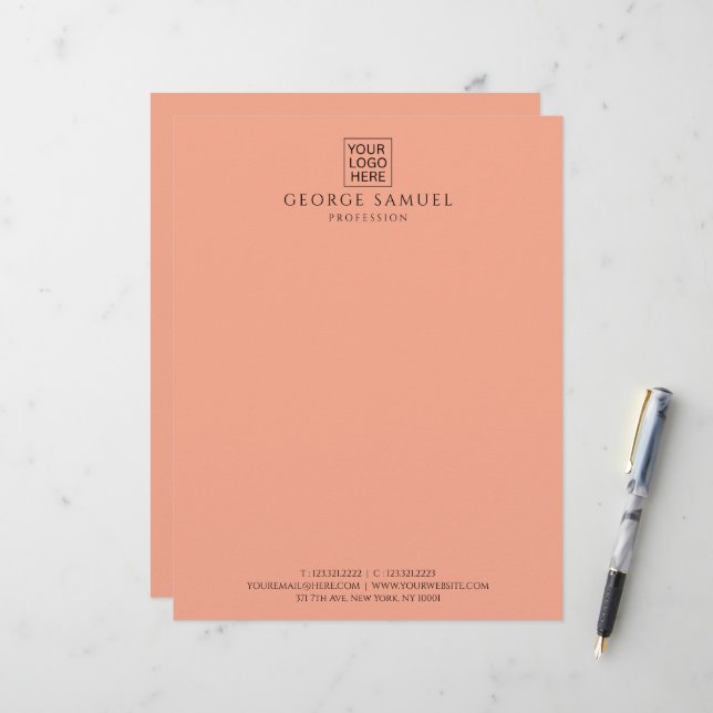 シンプルミニマカスタムリスト文字 レターヘッド (正面/裏面インサイチュ)