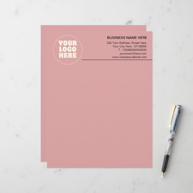 シンプルミニマカスタムリスト文字 レターヘッド (正面/裏面インサイチュ)