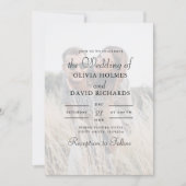 シンプルミニマカスタムリス結婚ト写真 招待状 (正面)