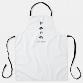 シンプルミニマスタイリッシュリスト・パパ神父の日 エプロン (正面)