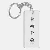 シンプルミニマスタイリッシュリスト・パパ神父の日 キーホルダー (正面左)