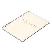 シンプルミニマパーソナライズされたリストレシピ ノートブック (左側)