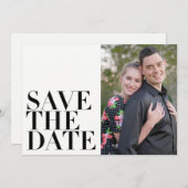シンプルミニマモダンエレガントリスト写真 セーブザデート (正面/裏面)