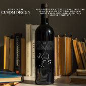 シンプルミニマモダンコンテンポラリーリスト名前をカスタムする ワインラベル