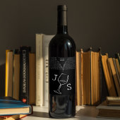 シンプルミニマモダンコンテンポラリーリスト名前をカスタムする ワインラベル