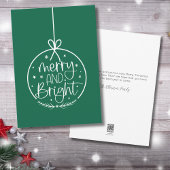 シンプルミニマモダンメリーリスト シーズンカード