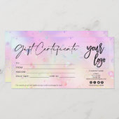 シンプルミニマモダンリストのギフト券 (正面/裏面)