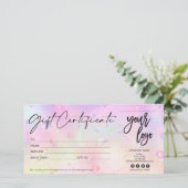 シンプルミニマモダンリストのギフト券 (スタンド正面)