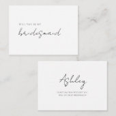 シンプルミニマモダンリストの花嫁の提案 ノートカード (正面/裏面)