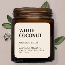 シンプルミニマモダンリストろうそく食品ラベル