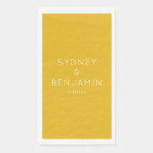 シンプルミニマモダンリストカスタムウェディングイエロー (正面)
