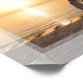 シンプルミニマモダンリストカスタムウェディングフォト ポスター (角)