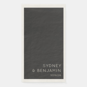 シンプルミニマモダンリストカスタムウェディングブラック