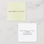 シンプルミニマモダンリストシック スクエア名刺 (正面/裏面)