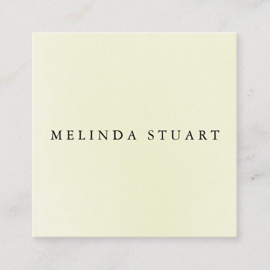 シンプルミニマモダンリストシック スクエア名刺 (正面)