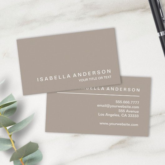 シンプルミニマモダンリストタウペプロフェッショナル 名刺