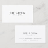 シンプルミニマモダンリストテンプレートプロフェッショナル 名刺 (正面/裏面)