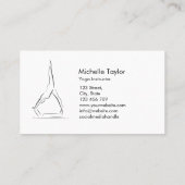 シンプルミニマモダンリストピラティスフィットネス 名刺 (裏面)