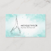 シンプルミニマモダンリストピラティスフィットネス 名刺 (正面)