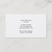 シンプルミニマモダンリストブラック 名刺 (裏面)