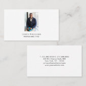 シンプルミニマモダンリストプロフェッショナル写真 名刺 (正面/裏面)