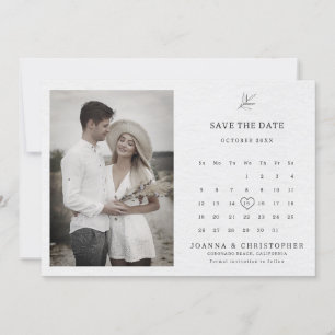 シンプルミニマモダンリストユーカリ結婚オリーブ セーブザデート