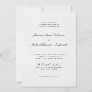 シンプルミニマモダンリストユーカリ結婚オリーブ 招待状