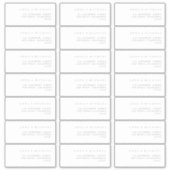 シンプルミニマモダンリスト住所 シール (正面)