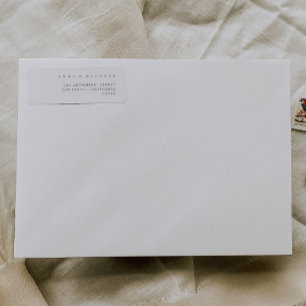 シンプルミニマモダンリスト住所 シール