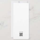 シンプルミニマモダンリスト写真の確認 招待状 (裏面)