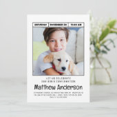 シンプルミニマモダンリスト写真第1確認 招待状 (スタンド正面)