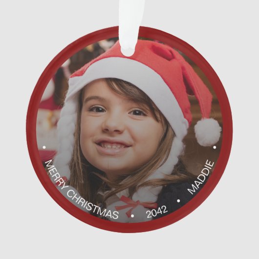 シンプルミニマモダンリスト写真 オーナメント (正面)