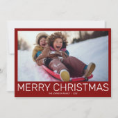 シンプルミニマモダンリスト写真 シーズンカード (正面)