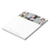 シンプルミニマモダンリスト家族3写真 ノートパッド (回転)